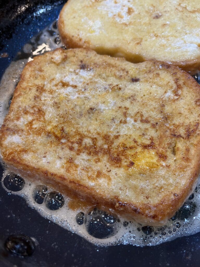 French toast browning