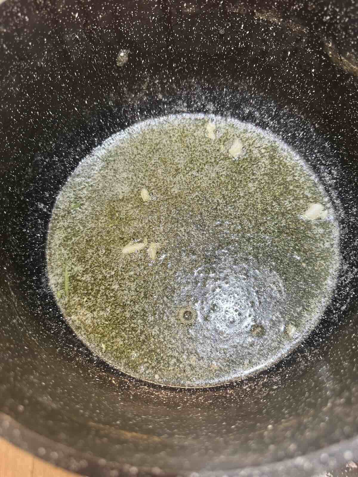 garlic and herb infused butter