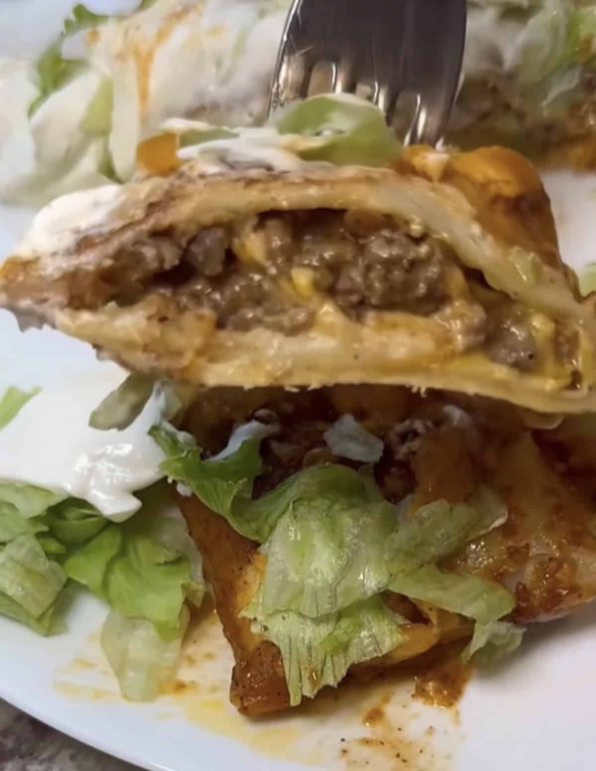 taco bell enchirito finished
