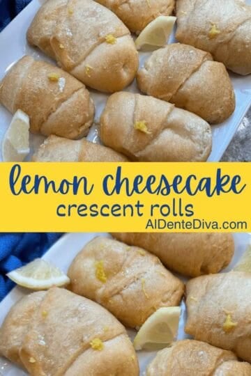 lemon cheesecake crescent rolls