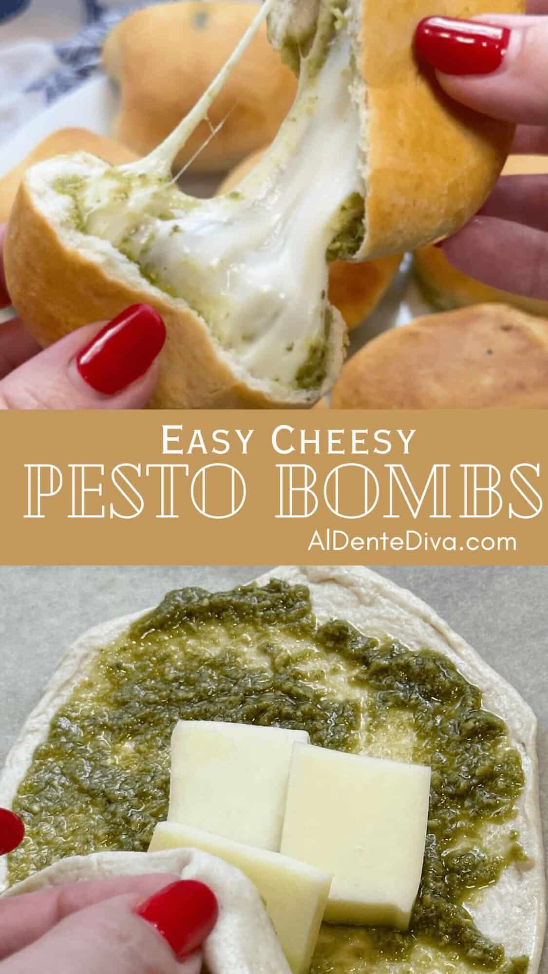 easy cheesy pesto bombs cover