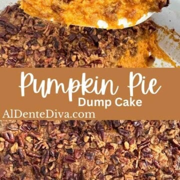 pumpkin pie dump cake cover