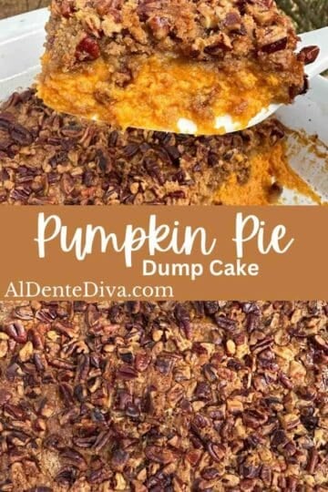 pumpkin pie dump cake cover