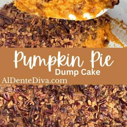 pumpkin pie dump cake cover