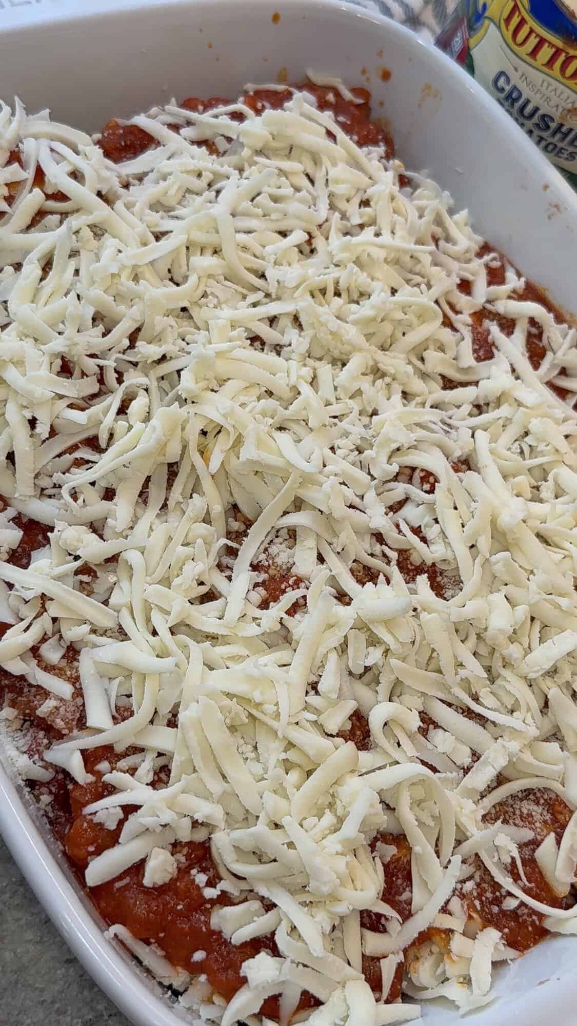 lazy lasagna assembled