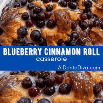 blueberry cinnamon roll casserole