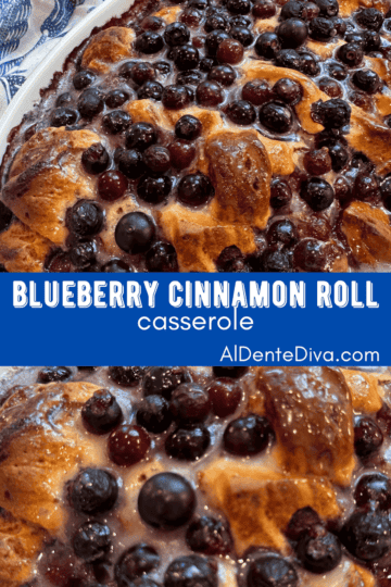 blueberry cinnamon roll casserole