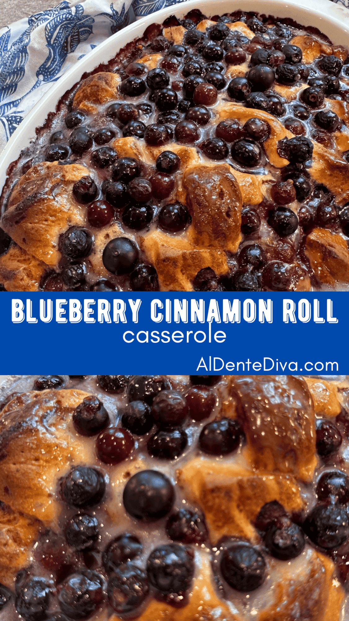 blueberry cinnamon roll casserole