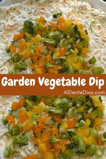 garden vegetable dip cover
