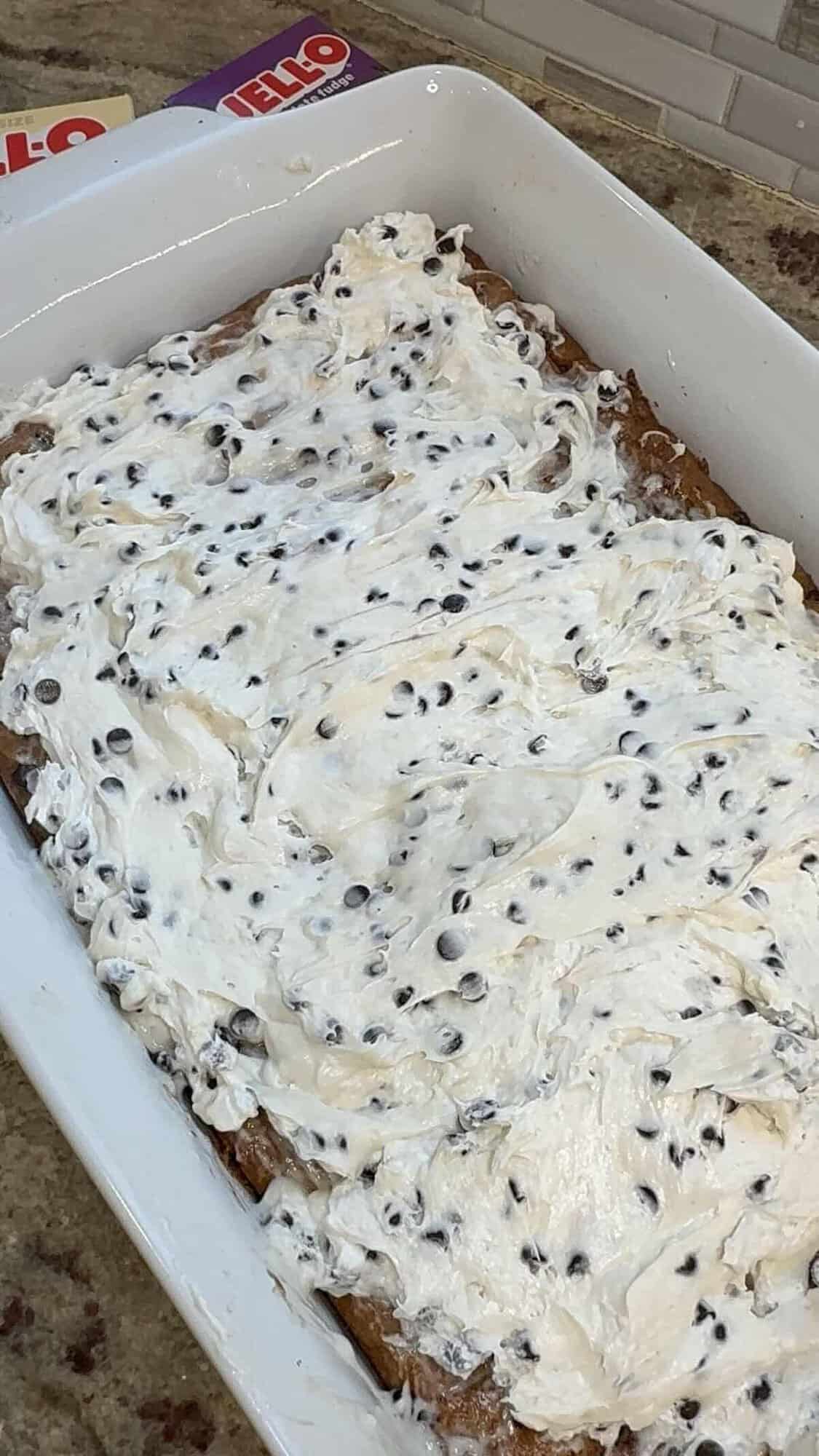 chocolate chip cookie delight layers