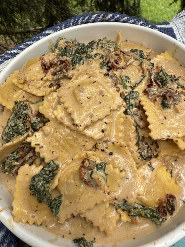 CREAMY TUSCAN RAVIOLI