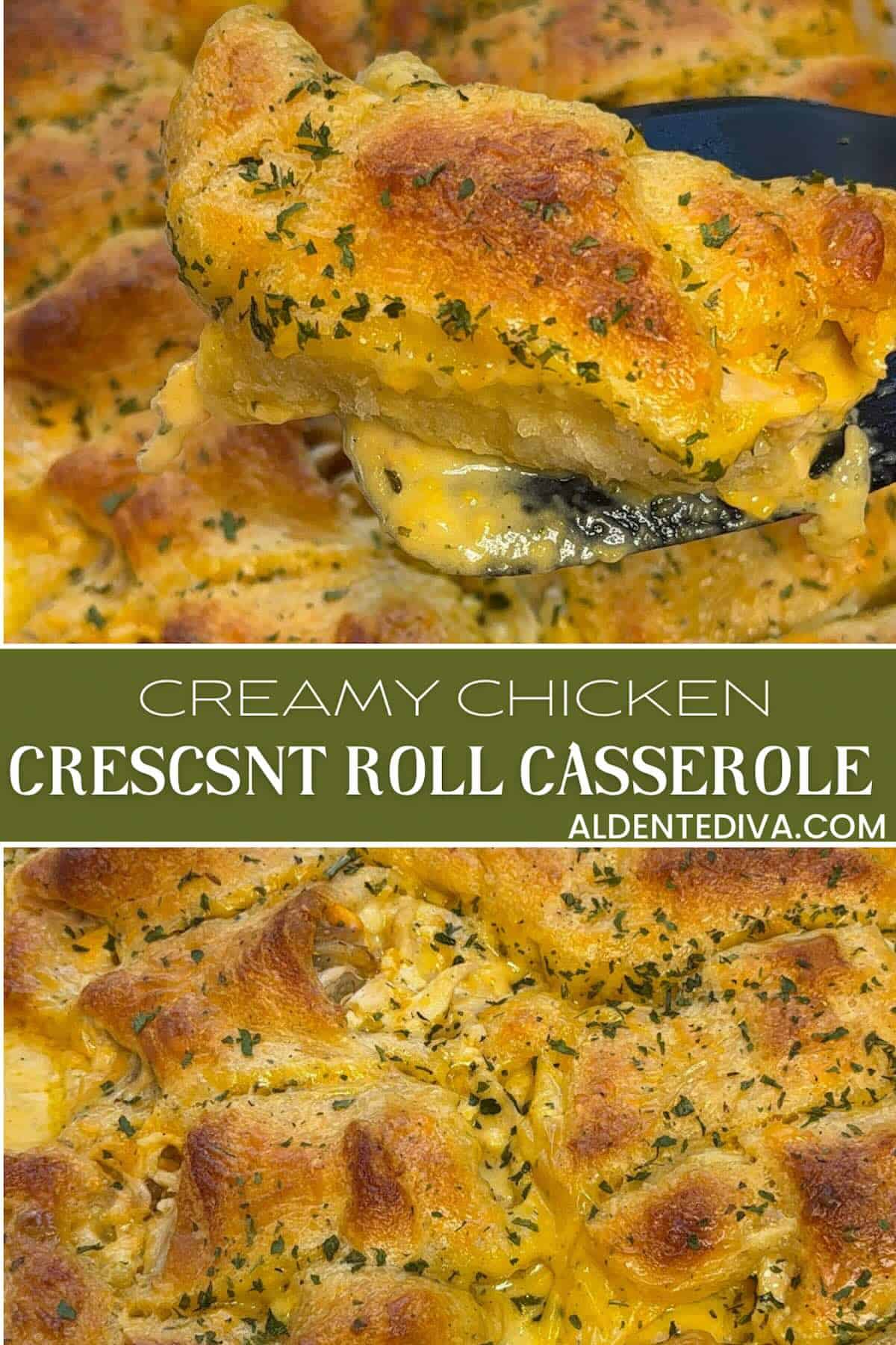 CREAMY CHICKEN CRESCENT ROLL CASSEROLE