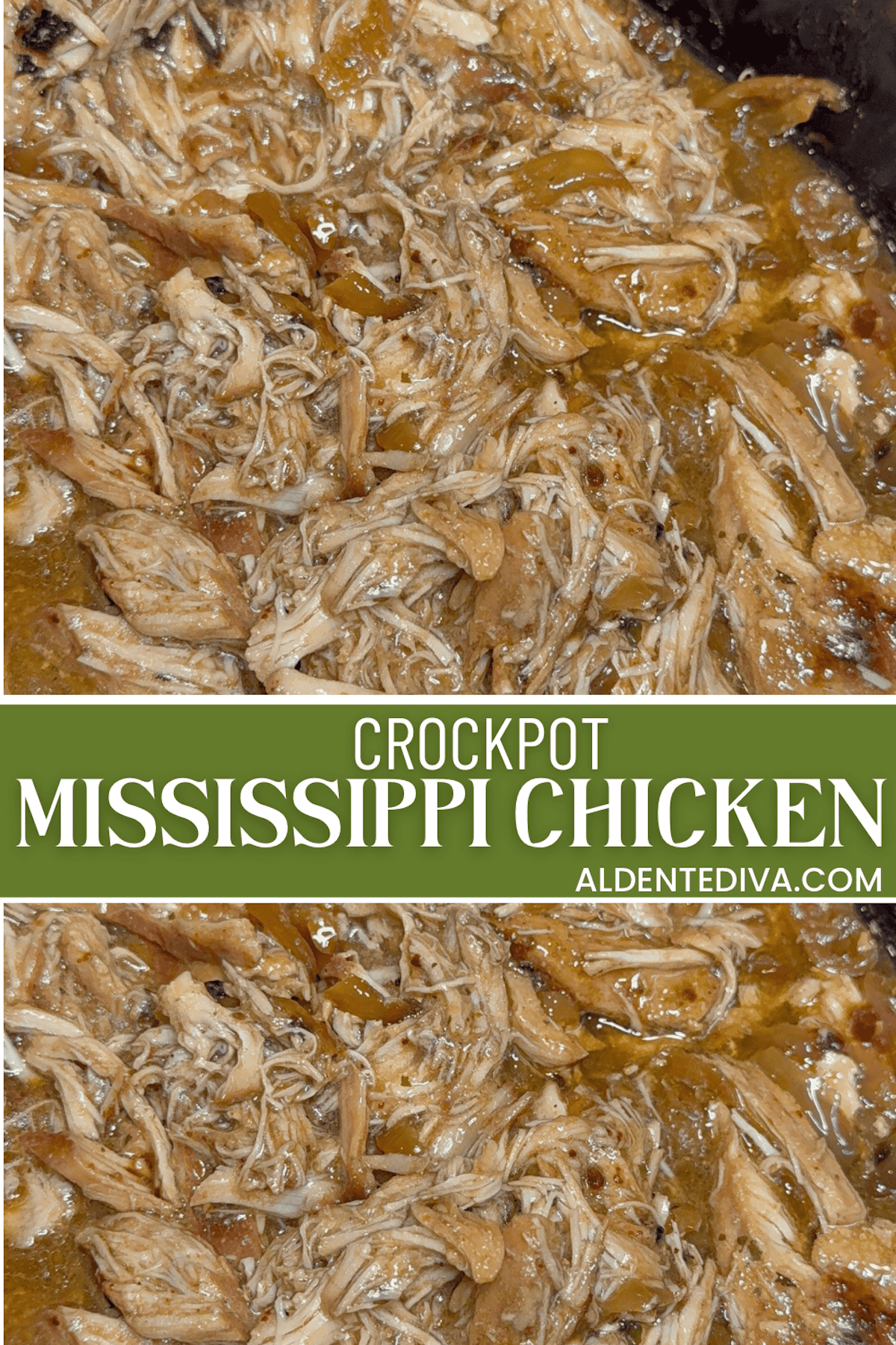 CROCKPOT MISSISSIPPI CHICKEN - Al Dente Diva