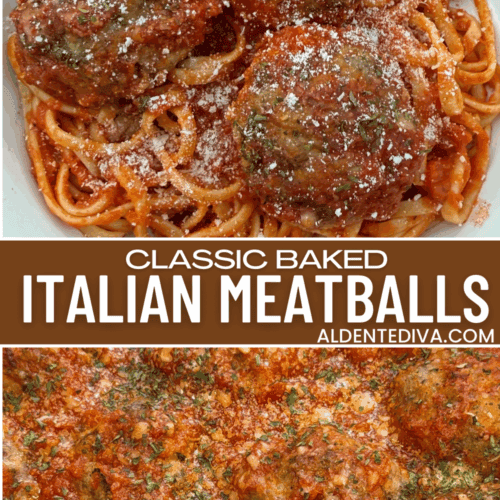 classic baked Italian meatballs