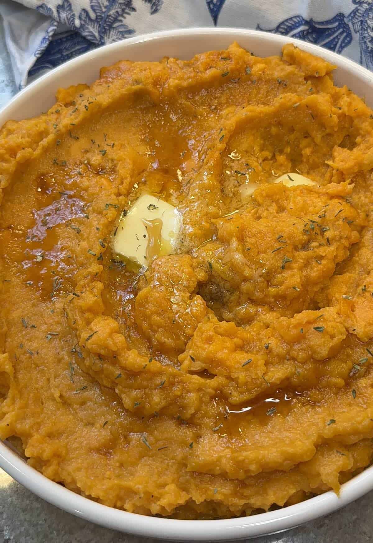 mashed sweet potatoes