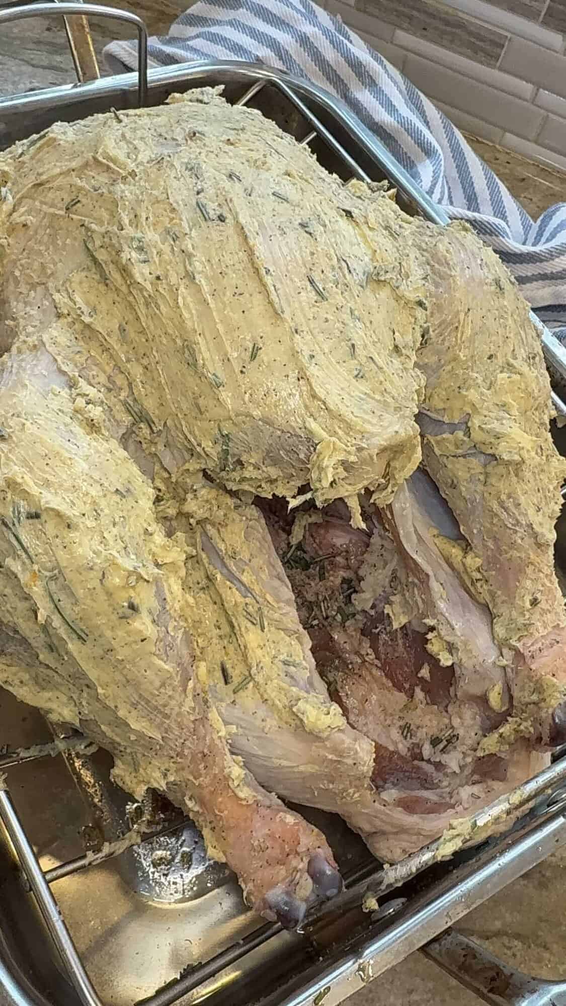 turkey with orange and herb butter