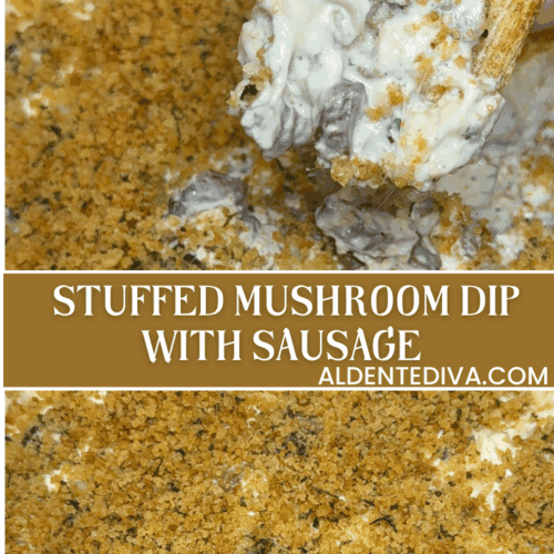 stuffed mushroom dip with sausage