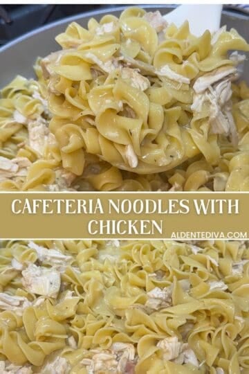 creamy cafeteria noodles with chicken