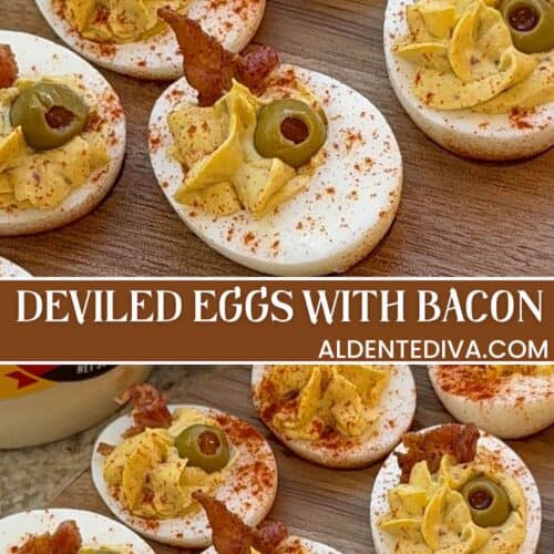 deviled eggs with bacon
