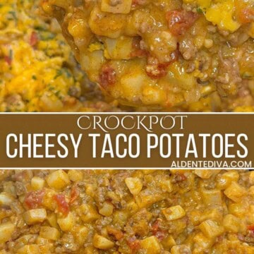 crockpot cheesy taco potatoes