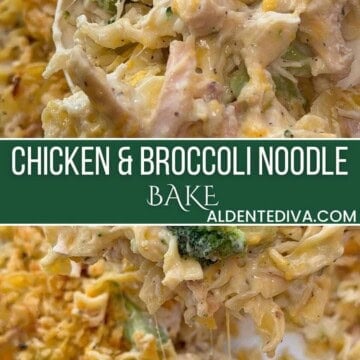 chicken and broccoli noodle bake