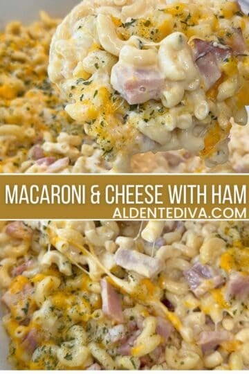 macaroni and cheese with ham