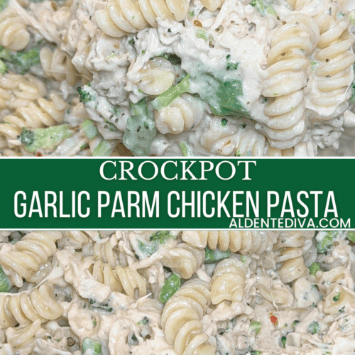 crockpot garlic parmesan chicken pasts