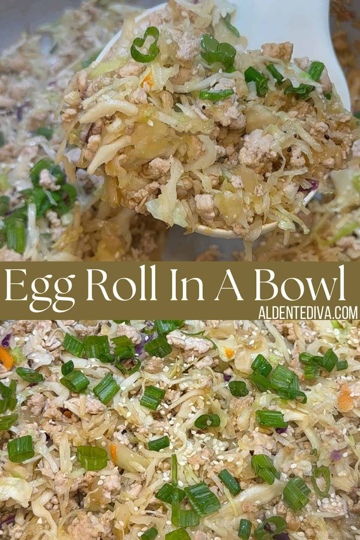 egg roll in a bowl cover