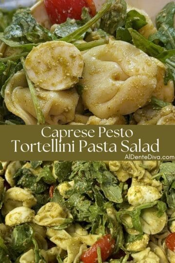 caprese pesto tortellini salad