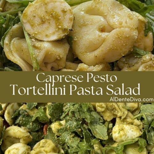 caprese pesto tortellini salad