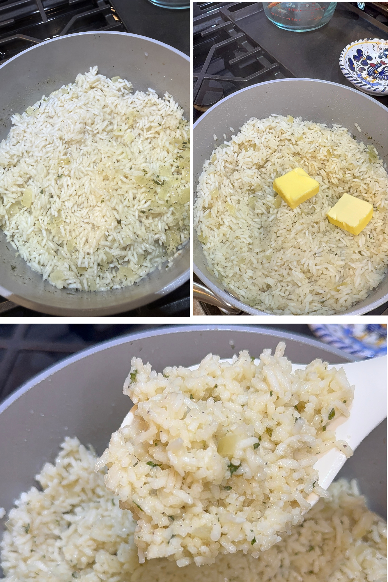 finished easy garlic butter rice