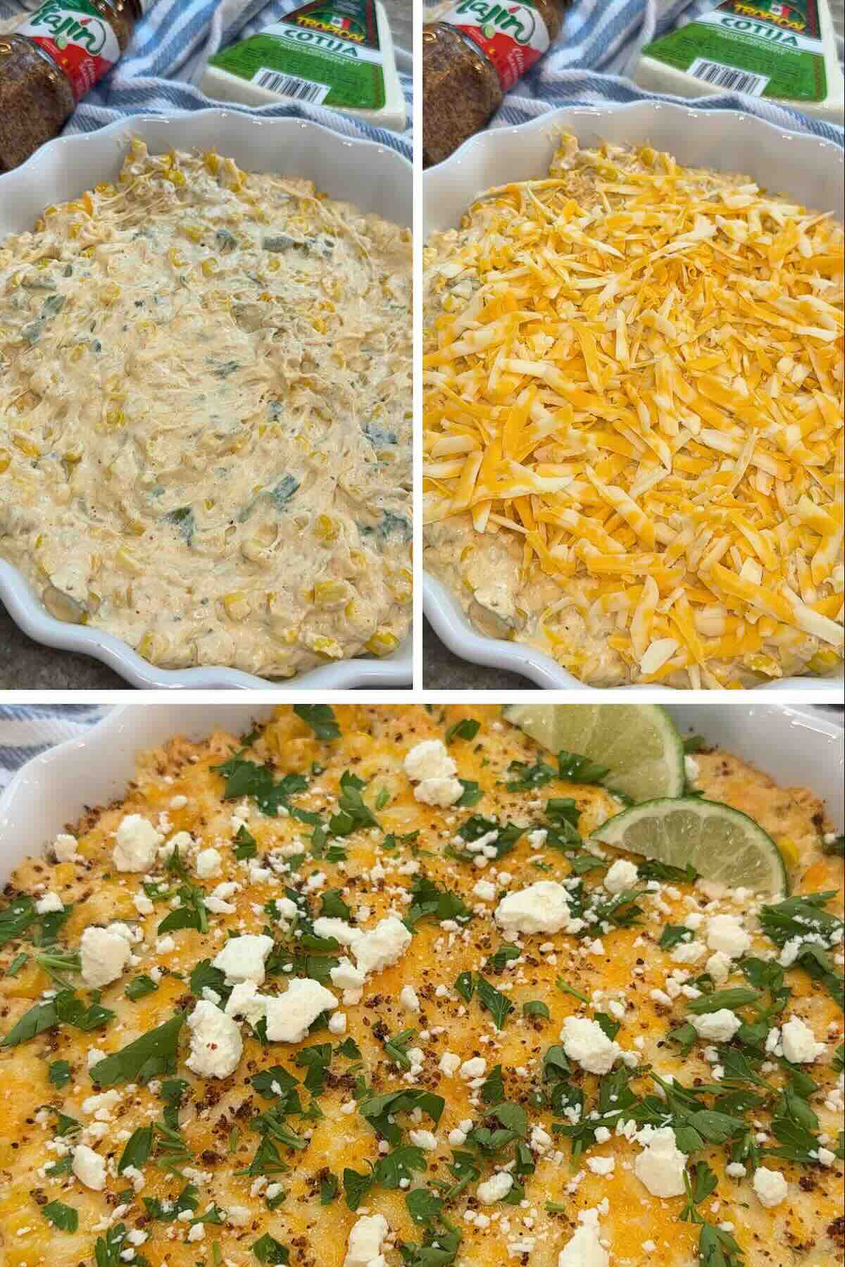 finished street corn dip