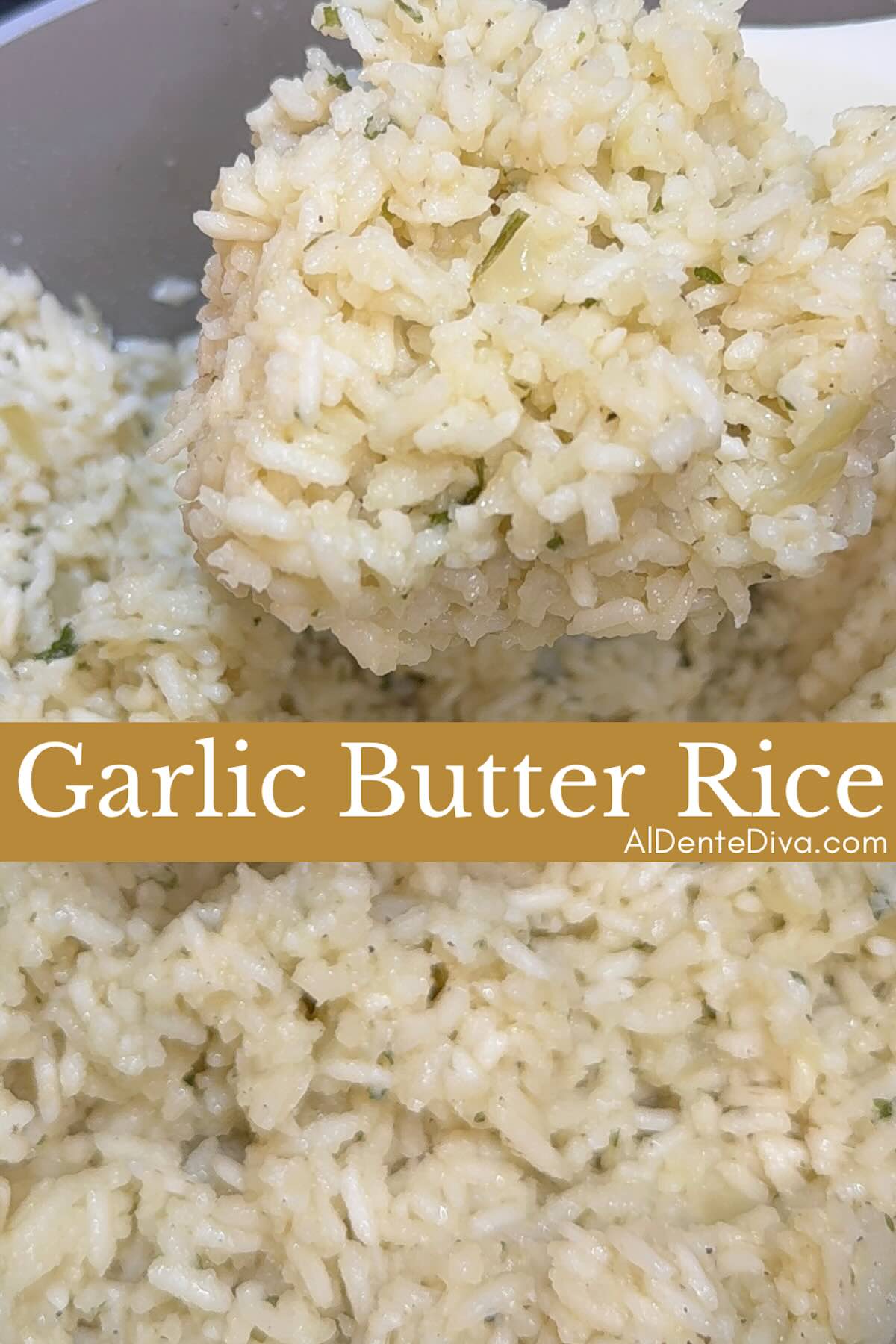 easy garlic butter rice cover