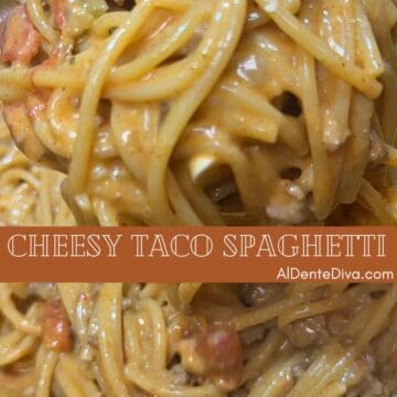 cheesy taco spaghetti cover