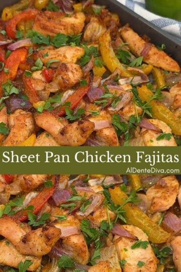 sheet pan chicken fajita cover
