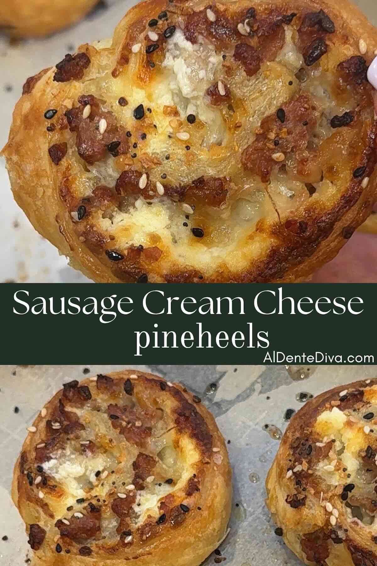 Sausage cream cheese pinwheels cover