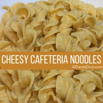 cheesy cafeteria noodles