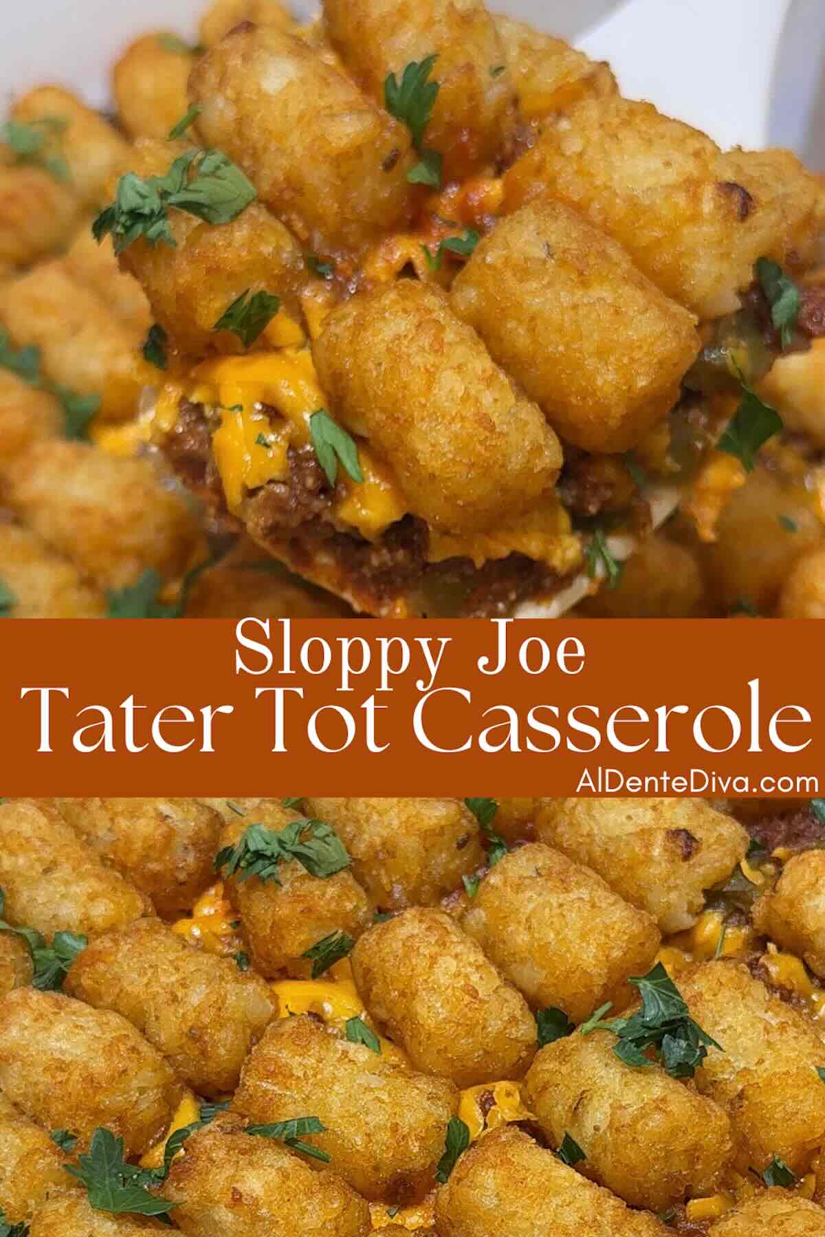sloppy joe tater tot casserole cover