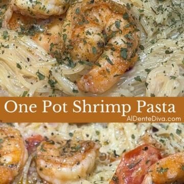 one pot creamy shrimp pasta