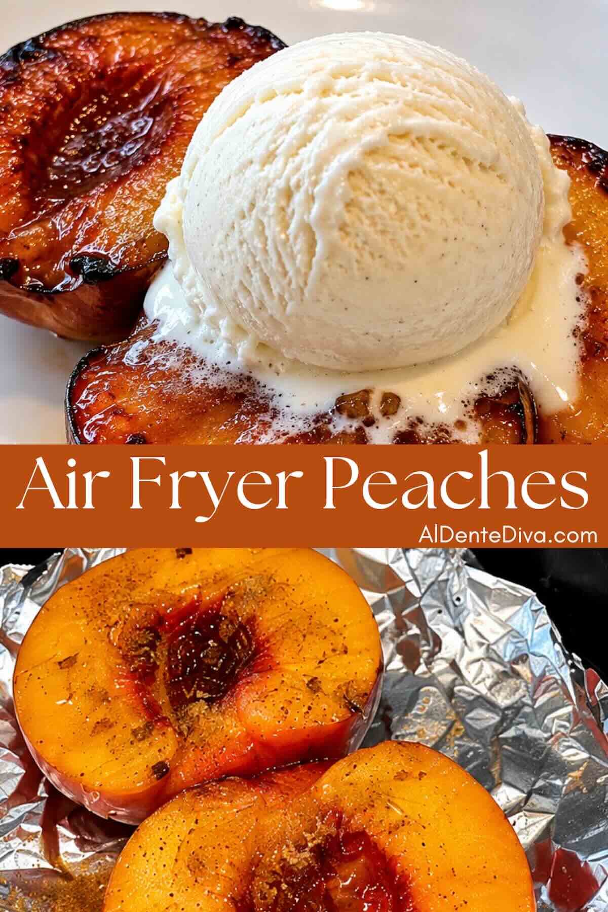 air fryer peaches cover