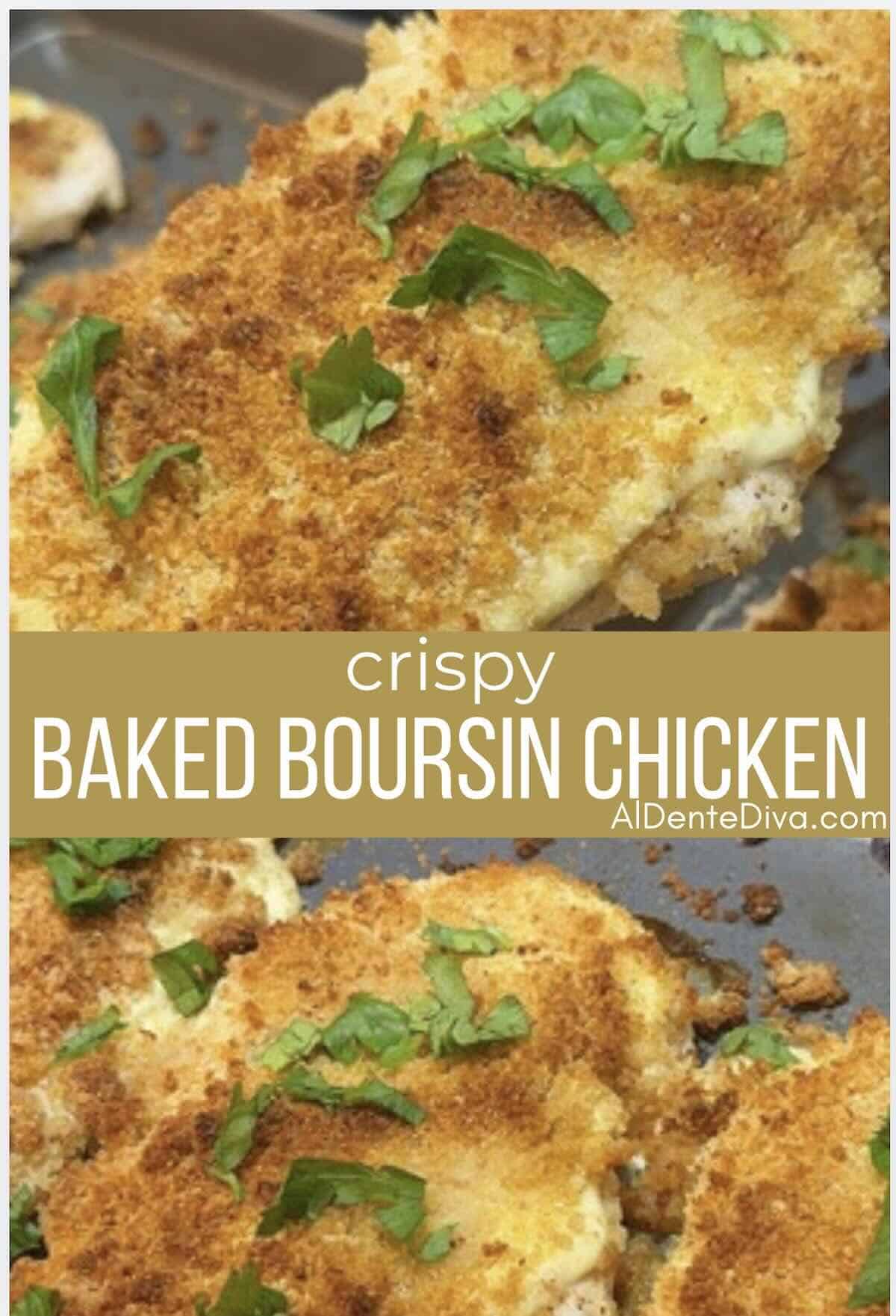 crispy baked boursin chicken cover