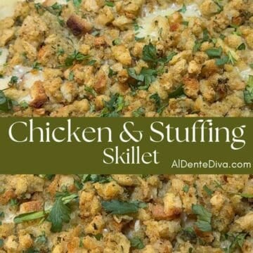 chicken and stuffing skillet cover
