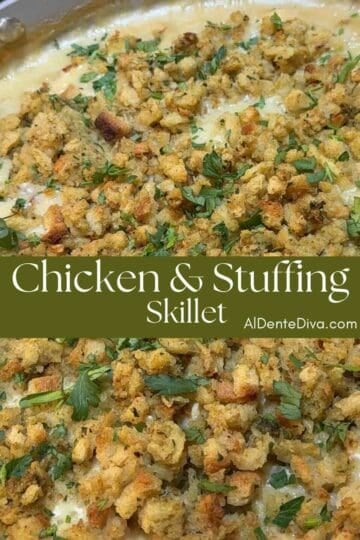 chicken and stuffing skillet cover