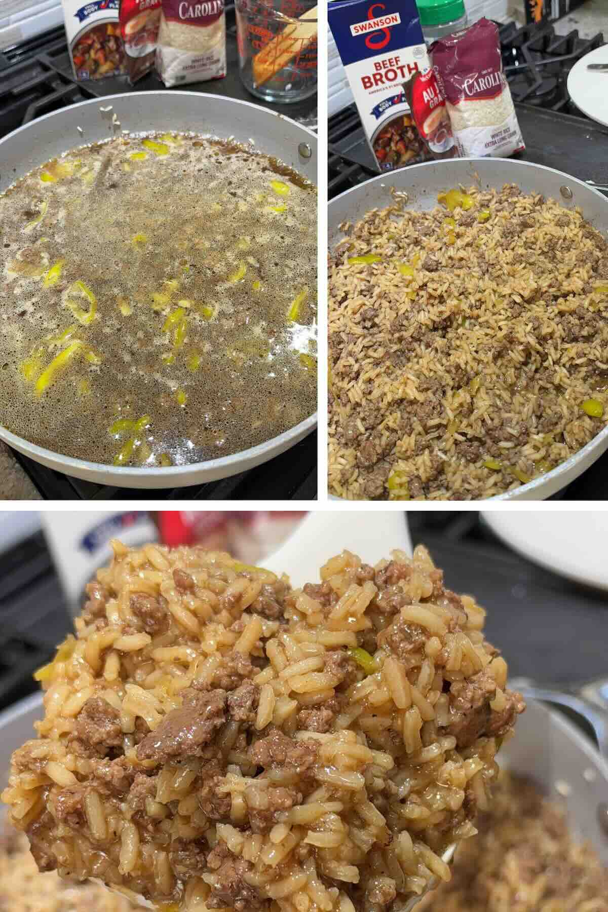 cooked mississippi skillet rice