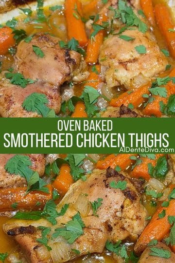 oven baked smothered chicken thighs