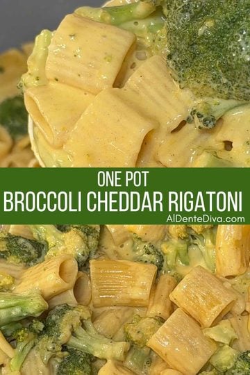 one pot broccoli cheddar rigatoni
