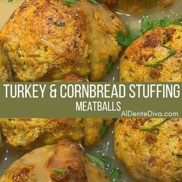 Turkey and Cornbread Stuffing Meatballs cover