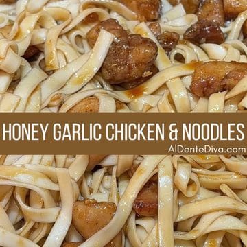 honey garlic chicken and noodles