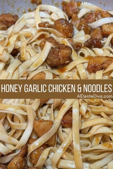 honey garlic chicken and noodles